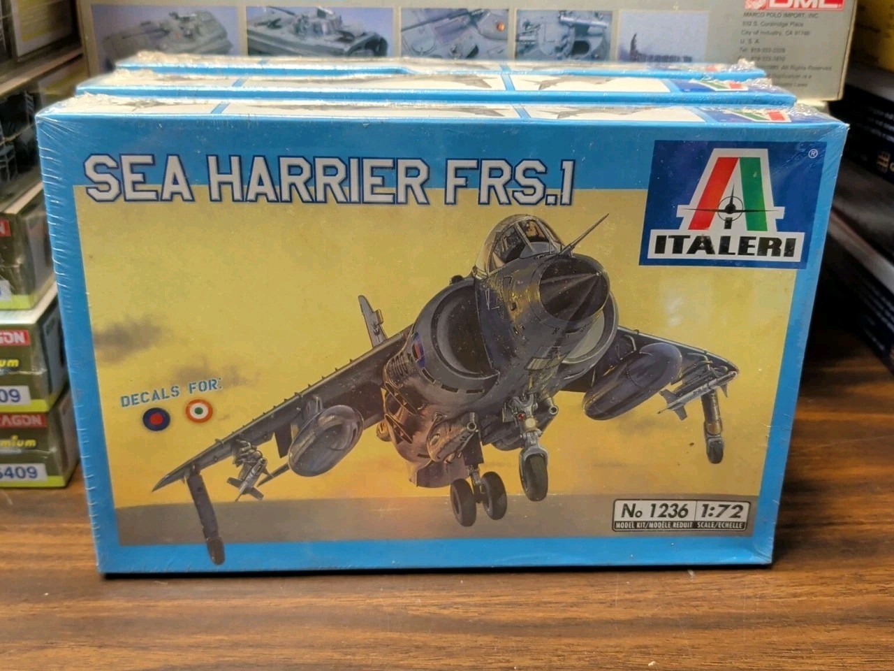 Italeri 1/72 Scale Sea Harrier FRS.1 – Aircraft Model Kit 1236 (Sealed)