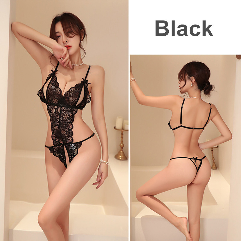 Sexy Lingerie Sleepwear Lace Women G-string Dress Underwear Babydoll Nightwear