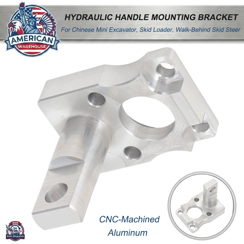 CNC Billet Hydraulic Handle Mounting Bracket For Chinese Mini Excavator Aluminum