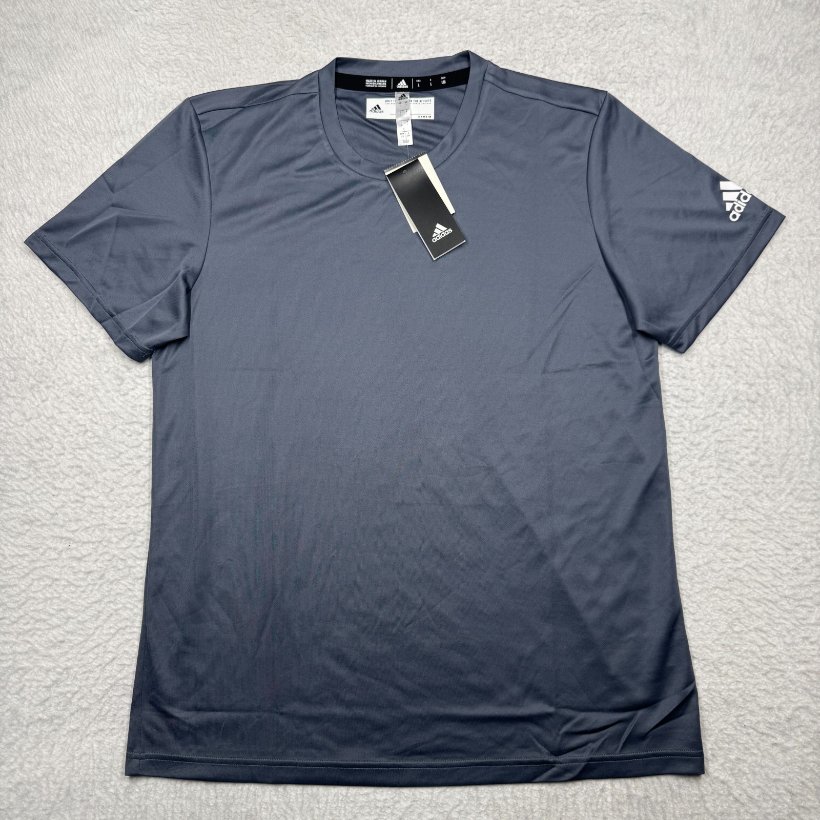 NWT Adidas ClimaTech Aeroready Short Sleeve Athletic T-Shirt Gray Men\'s Size L