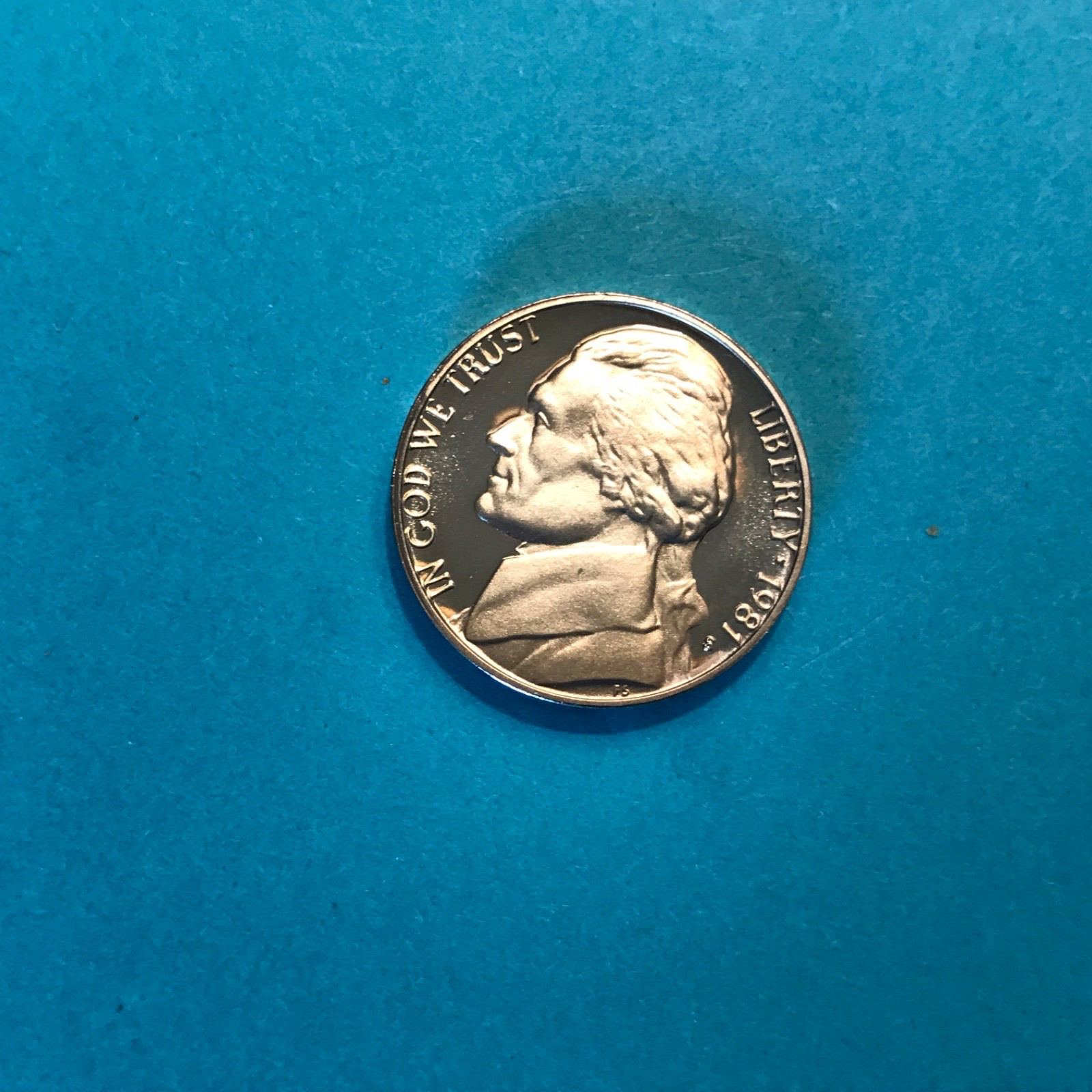 1981 S Jefferson PROOF Nickel   