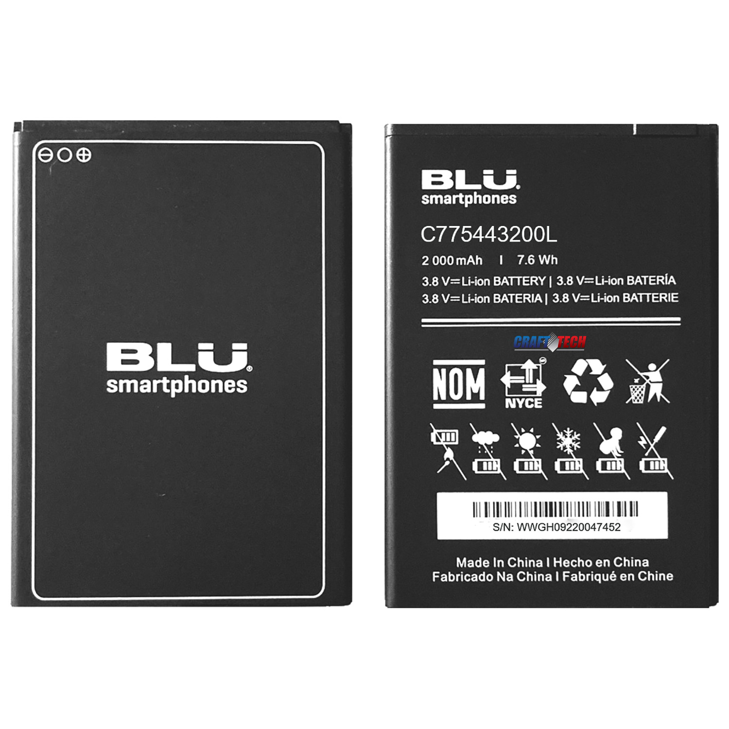 BLU Original OEM Battery For BLU Grand X3+, X3 Plus, BLU C5L C0050u Smartphone