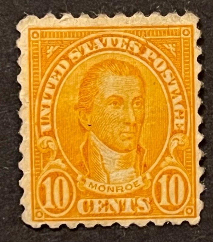 Travelstamps: 1923-1926 US Stamps Scott # 591, 10c Monroe Mint OG H Travelstamps: 1923-1926 US Stamps Scott # 591, 10c Monroe Mint OG H