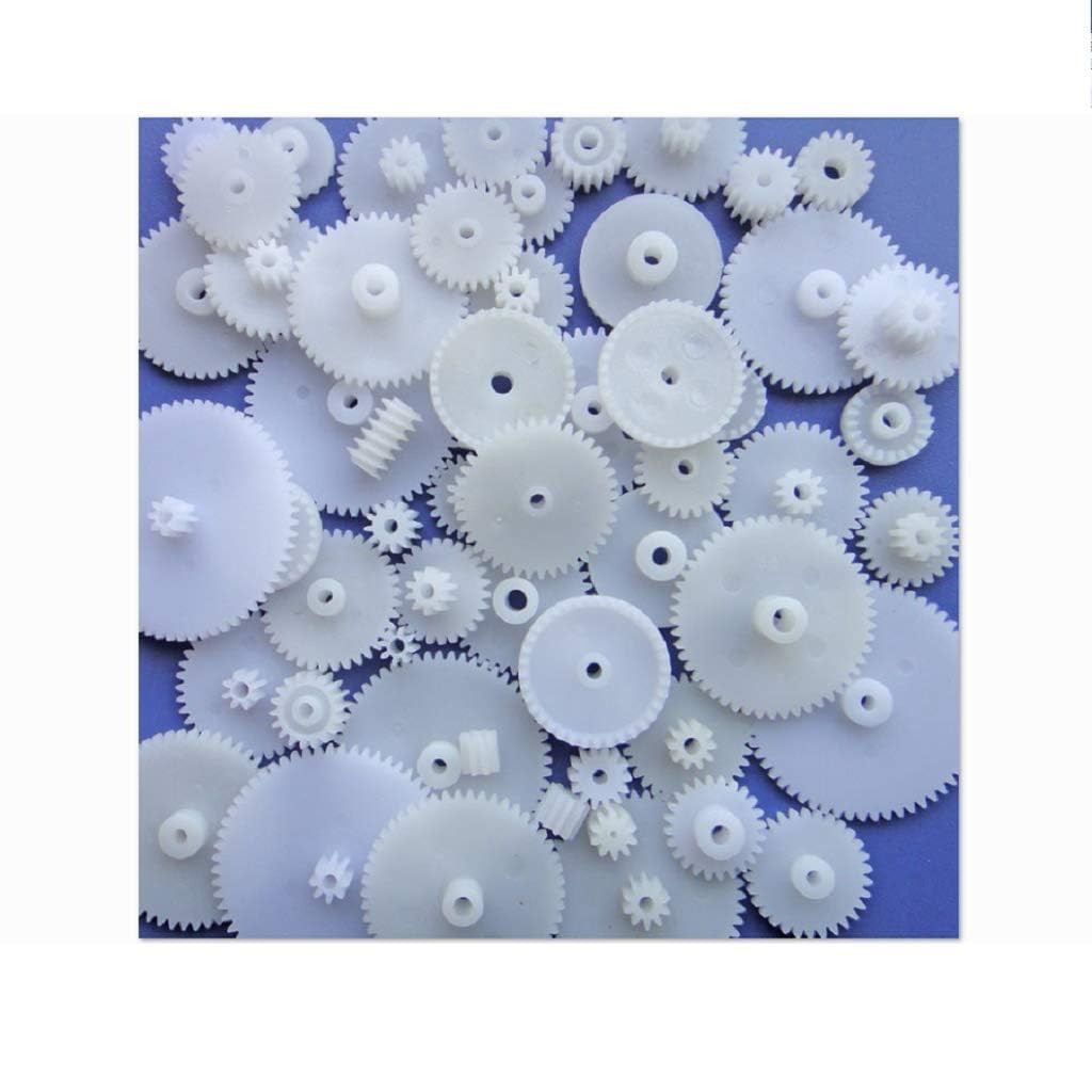 58PCS Small Gears Set Plastic Gears Module 0.5 for DC Motor DIY Model Toys RC...