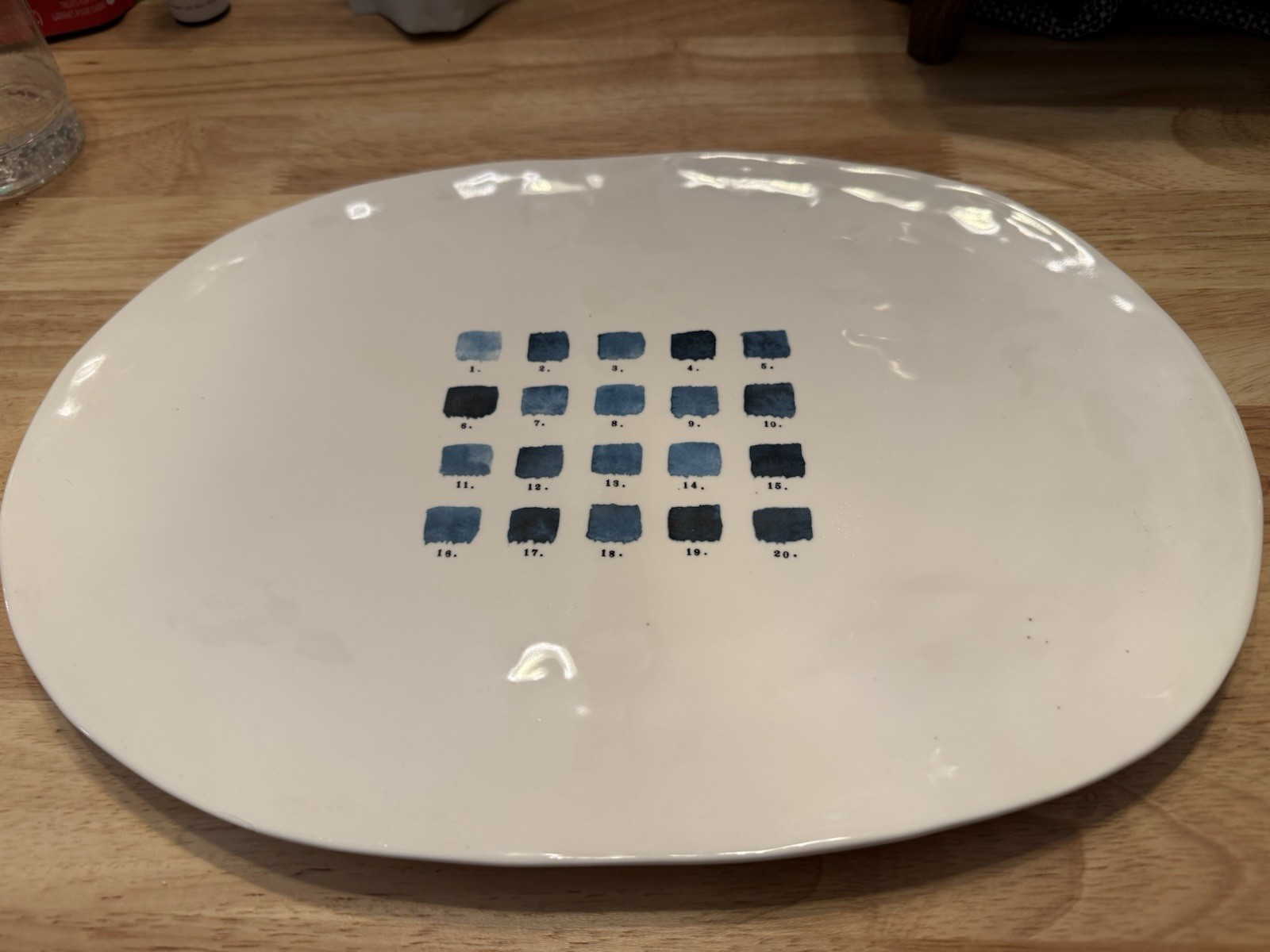 Rae Dunn Vintage Boutique Indigo Platter