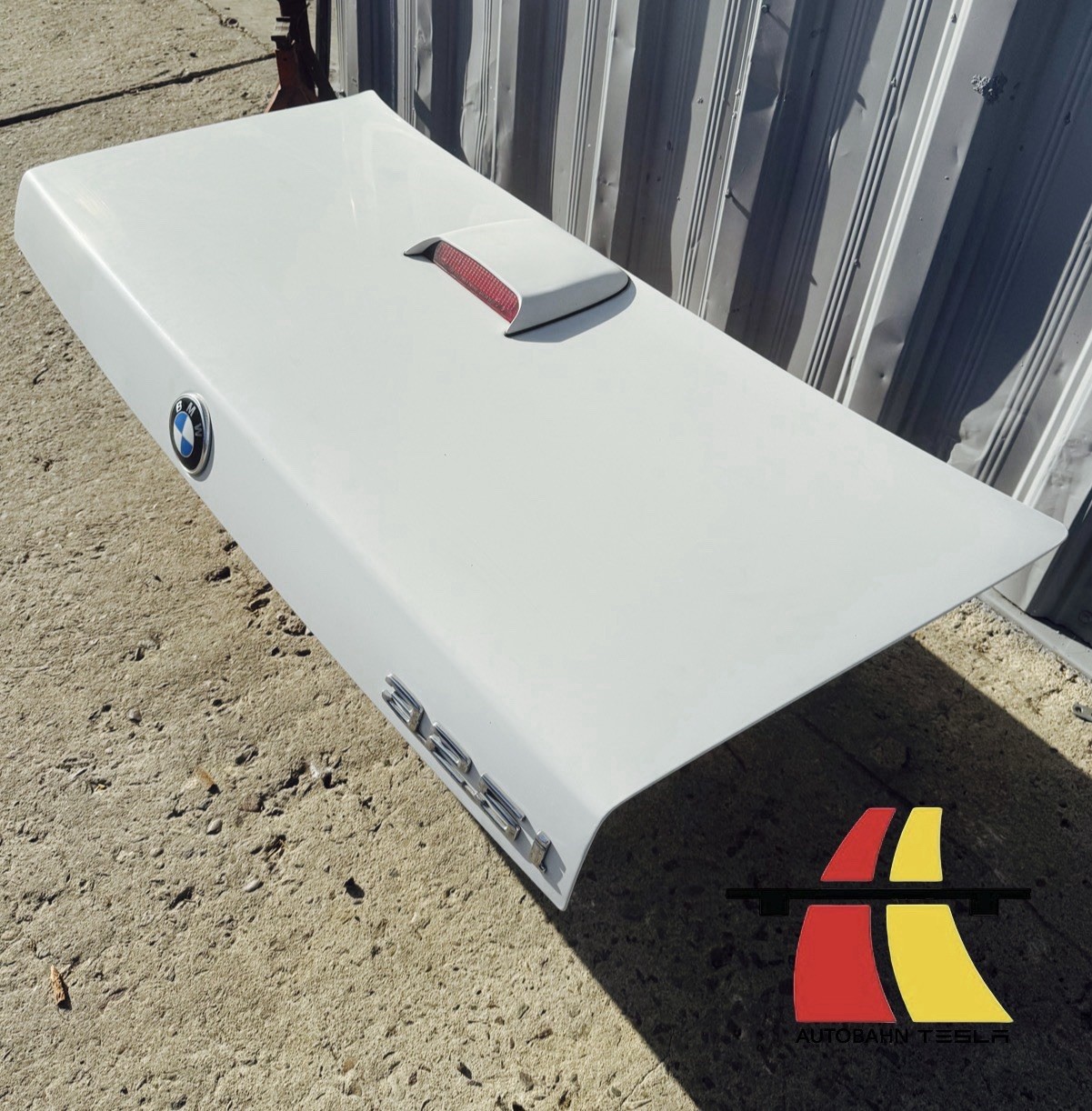 1982 - 1993 BMW E30 325i CONVERTIBLE REAR TRUNK DECK LID W/ Emblem & Brake Light