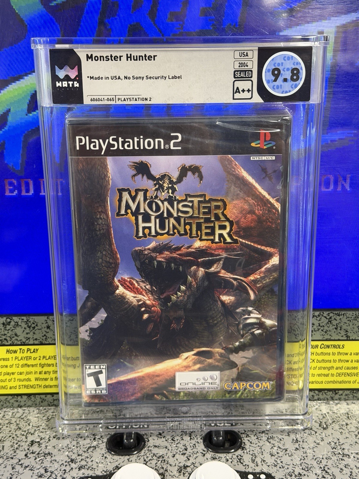 2004 PS2 Monster Hunter Graded WATA 9.8 A++ Seal Capcom Playstation 2 NEW SEALED