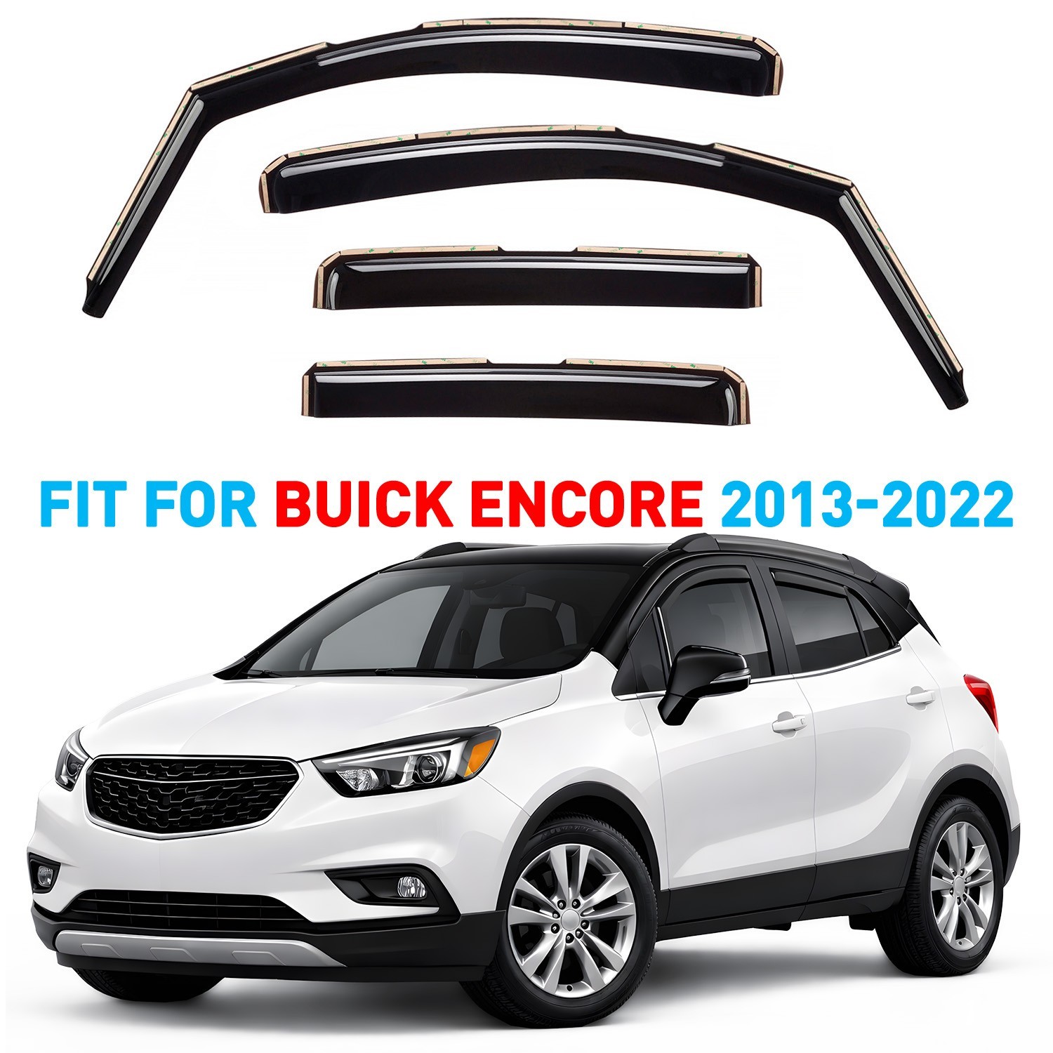 Rain Guards Vent Visors Shade for 2013-2022 Buick Encore
