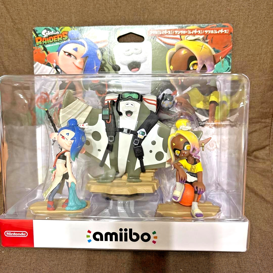 amiibo Splatoon Raiders Set Deep Cut Shiver Frye Big Man Nintendo Figure NEW
