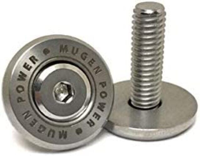 2X MUGEN POWER 75700-XG8-K0S0 License Plate Frame Bolts Screws Fasteners JDM~