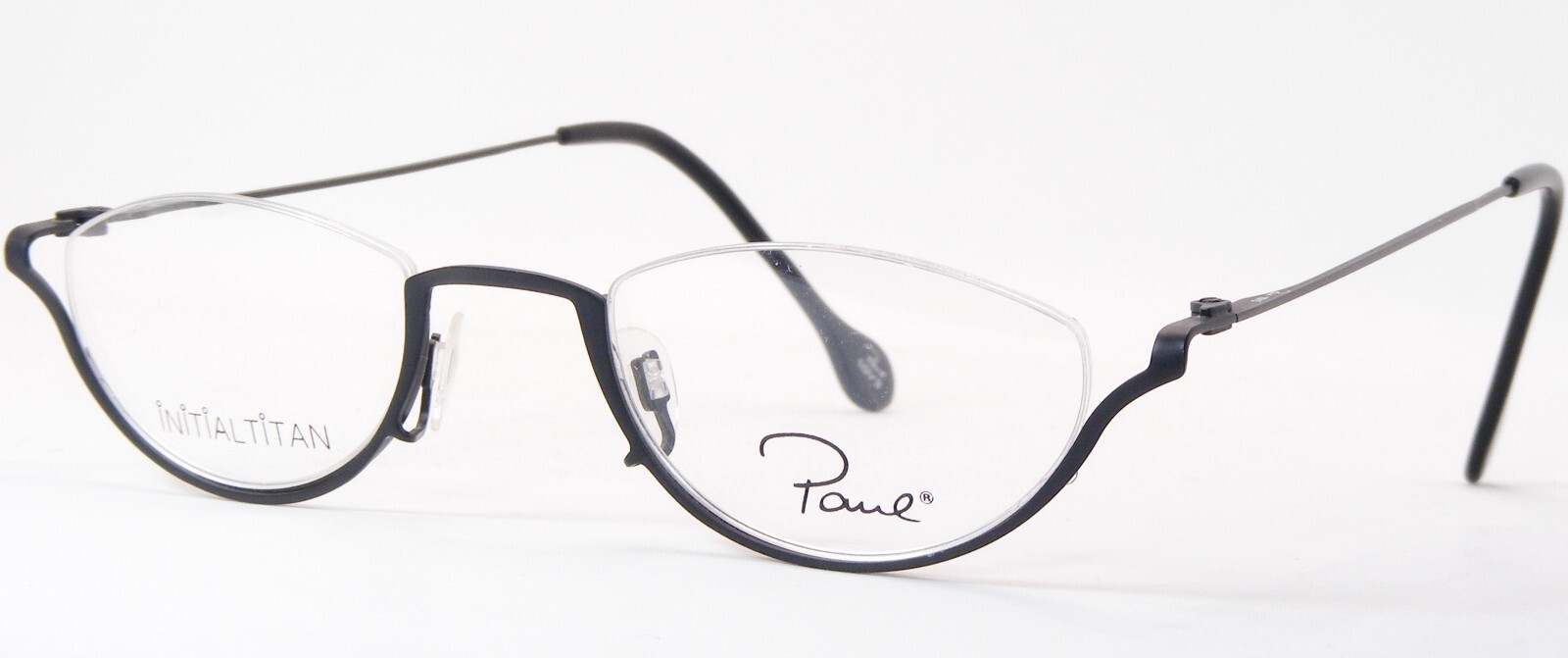 Vintage Paul Chiol Desigh 10V3 Initial Titan Matt Black EYEGLASSES 44-20-150mm