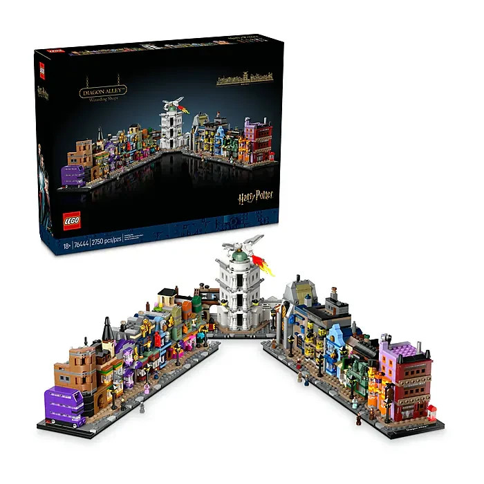 SALE- LEGO Harry Potter Diagon Alley Wizarding Shops, 2750 Pieces (76444)