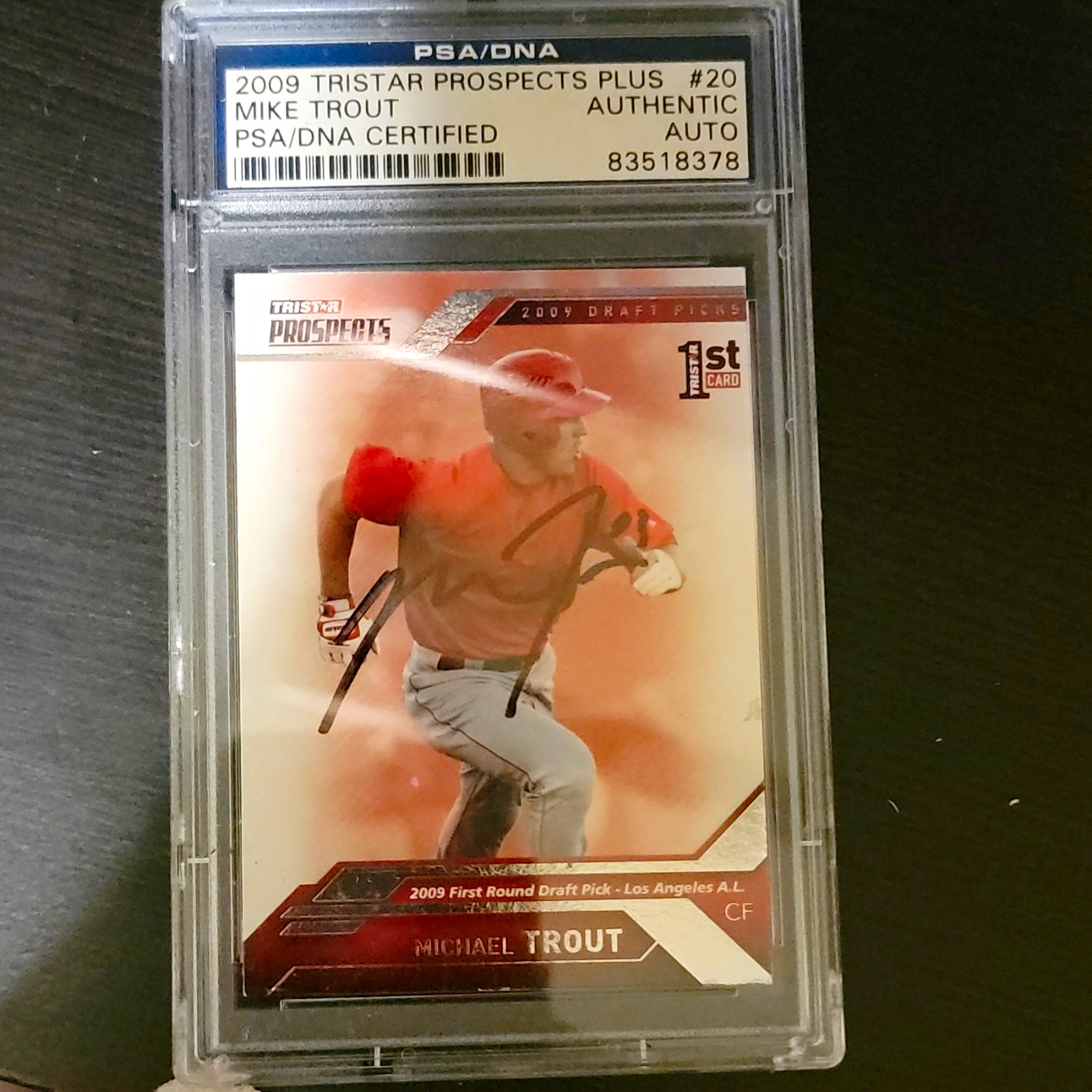 2009 TRISTAR Prospects Plus Mike Trout #20 RC Auto /199 PSA/DNA 83518378 2009 TRISTAR Prospects Plus Mike Trout #20 RC Auto /199 PSA/DNA 83518378