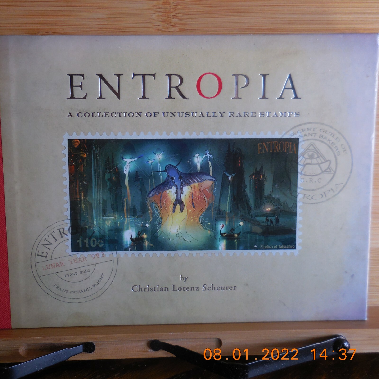 Scheurer, Christian Lorenz - Entropia - Signed - Original art work in stamps - F