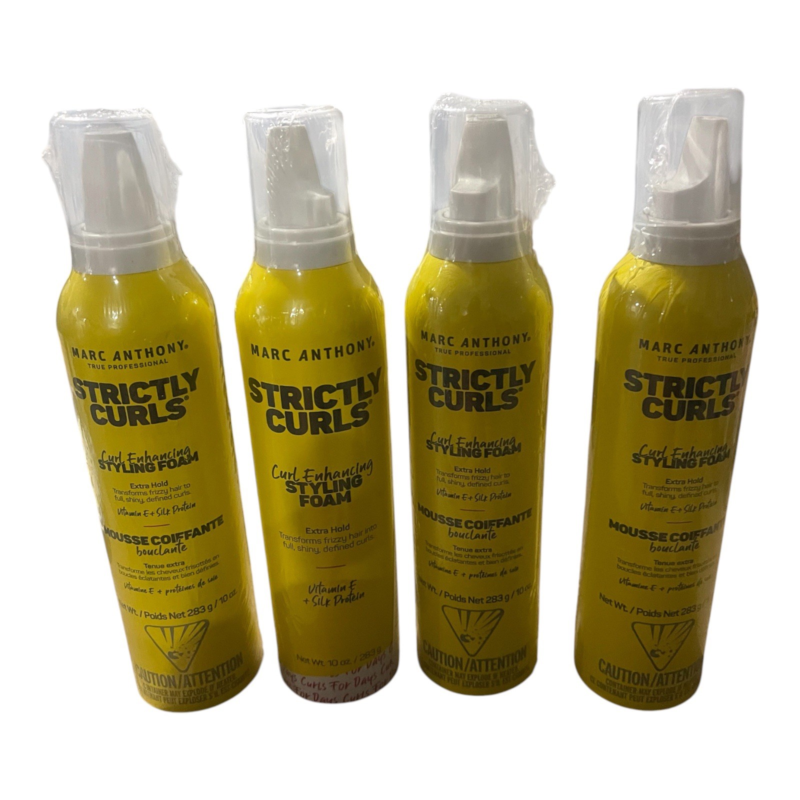 4 Pack Marc Anthony Strictly Curls Curl Enhancing Styling Foam 10 oz New
