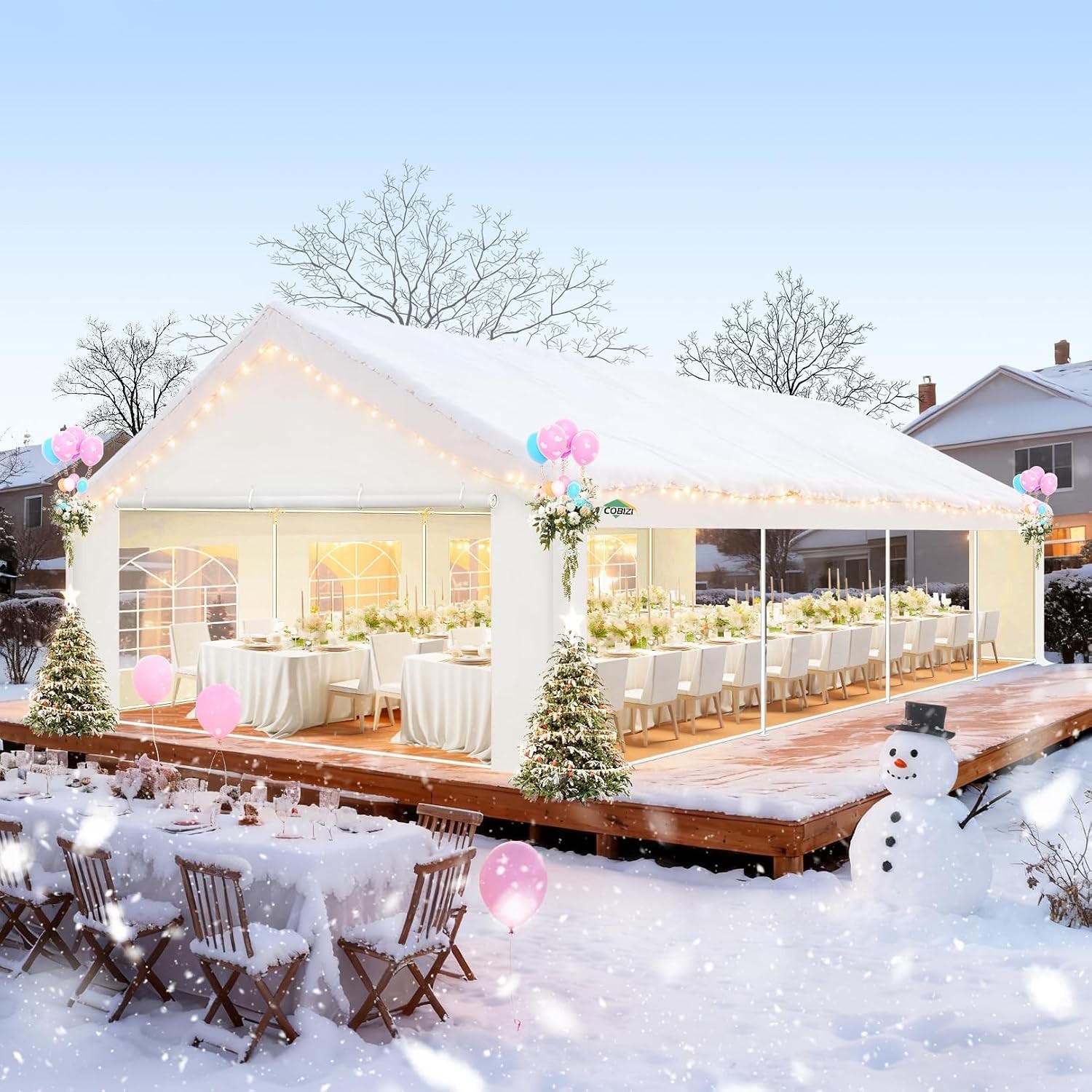 20' x 30'FT Large Heavy Duty Outdoor Canopy Party Tent & Carport Wedding Gazebo
