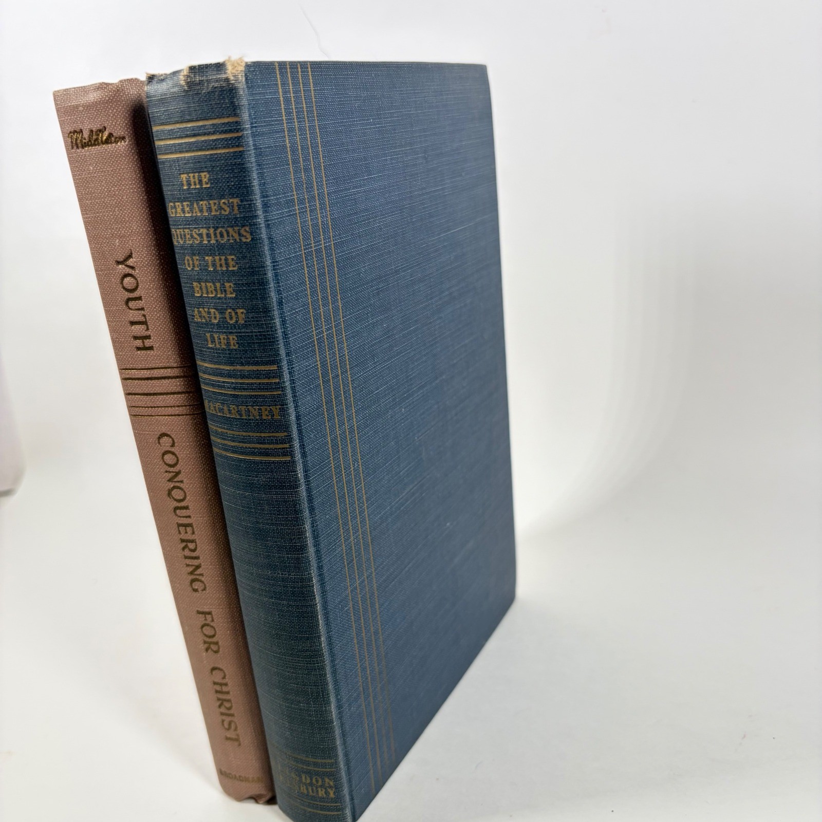 Vintage 1948 Bible Study Books Macartney Greatest Questions Youth Conquering Set Vintage 1948 Bible Study Books Macartney Greatest Questions Youth Conquering Set