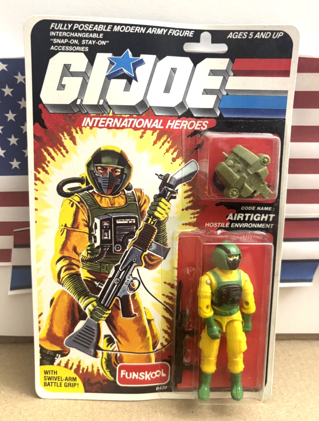 GI Joe FUNSKOOL AIRTIGHT MOC 2001 v1 *STILL SEALED, BRAND NEW* India ARAH VTG