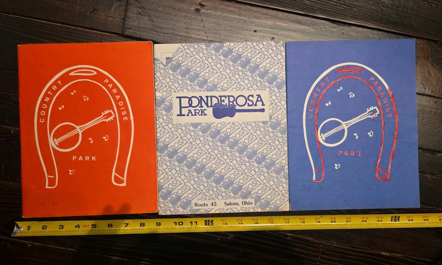 3-Vintage 1973-74 Country Music programs. Ponderosa Park & Country Paradise Park 3-Vintage 1973-74 Country Music programs. Ponderosa Park & Country Paradise Park