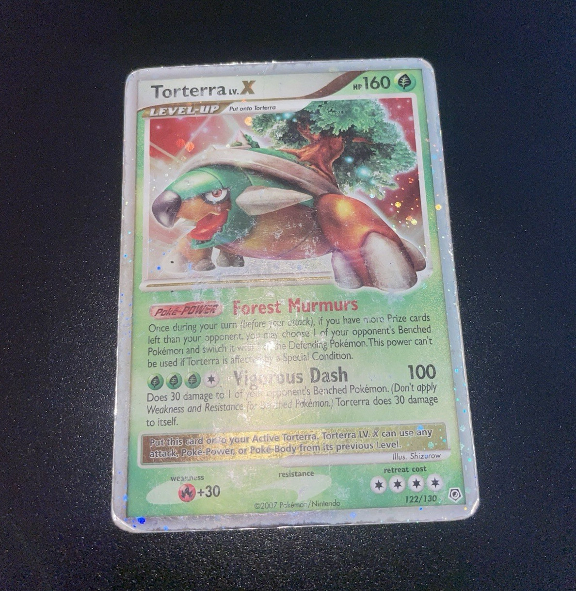 Pokemon TCG Torterra LV.X 122/130 Holo Rare Level Up 160 HP 2007 EN