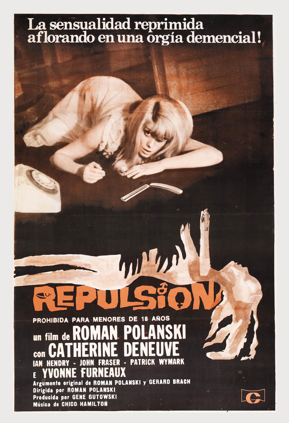 Repulsion (1965) Movie Poster Roman Polanski