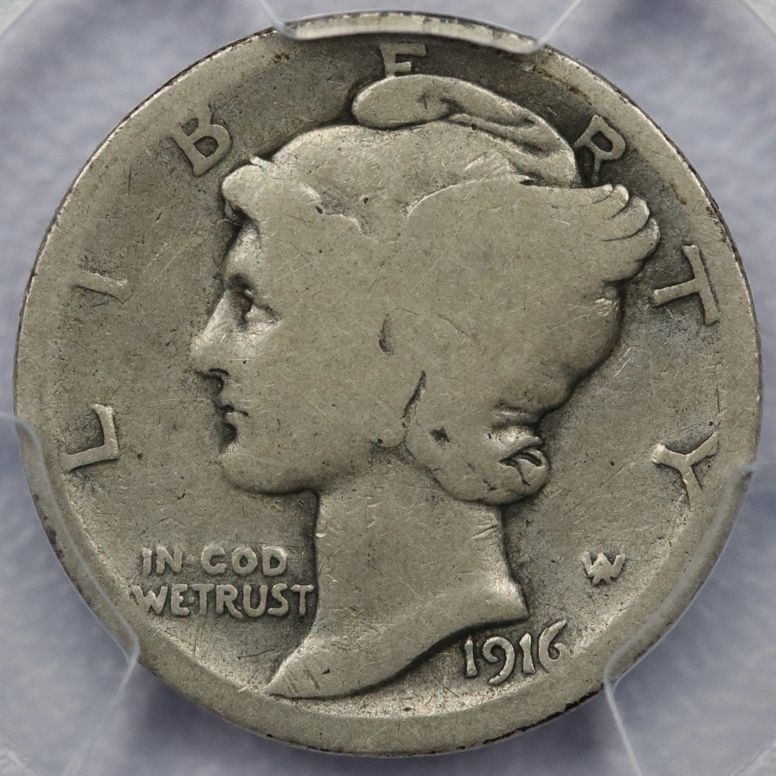 1916-D 10c Mercury Dime - PCGS AG 03 1916-D 10c Mercury Dime - PCGS AG 03