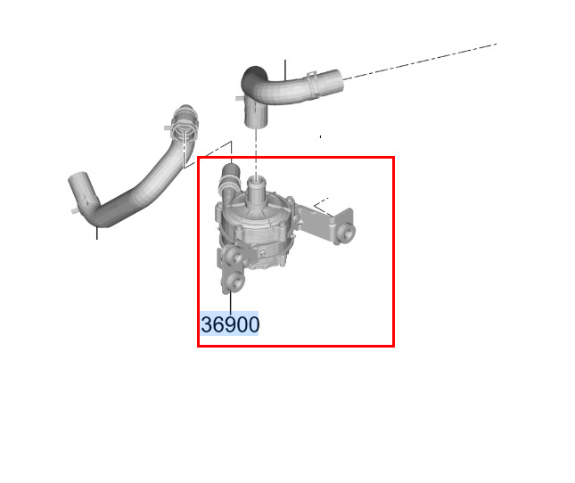 Genuine EWP ASSY 369102BKB0 36910-2BKB0 for Avante Elantra Hybrid ...