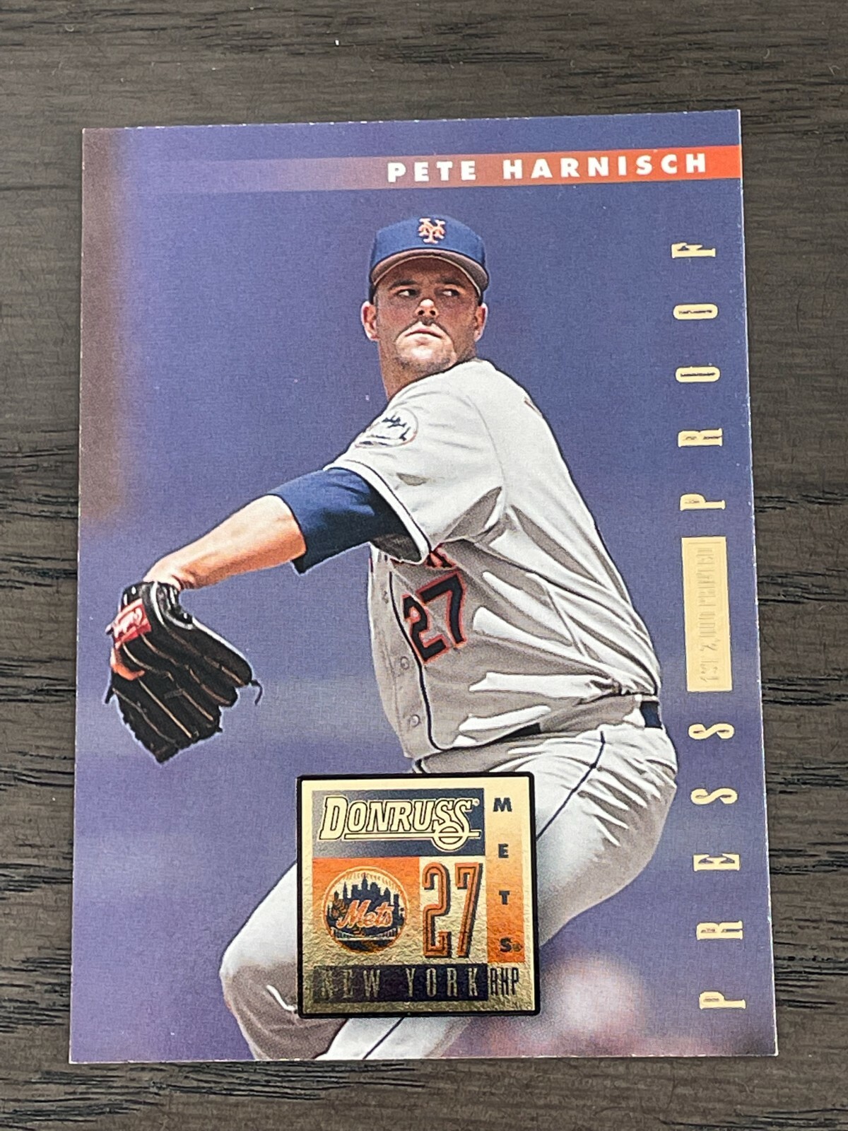 1996 Donruss Press Proof Pete Harnisch #346 New York Mets /2000 1996 Donruss Press Proof Pete Harnisch #346 New York Mets /2000