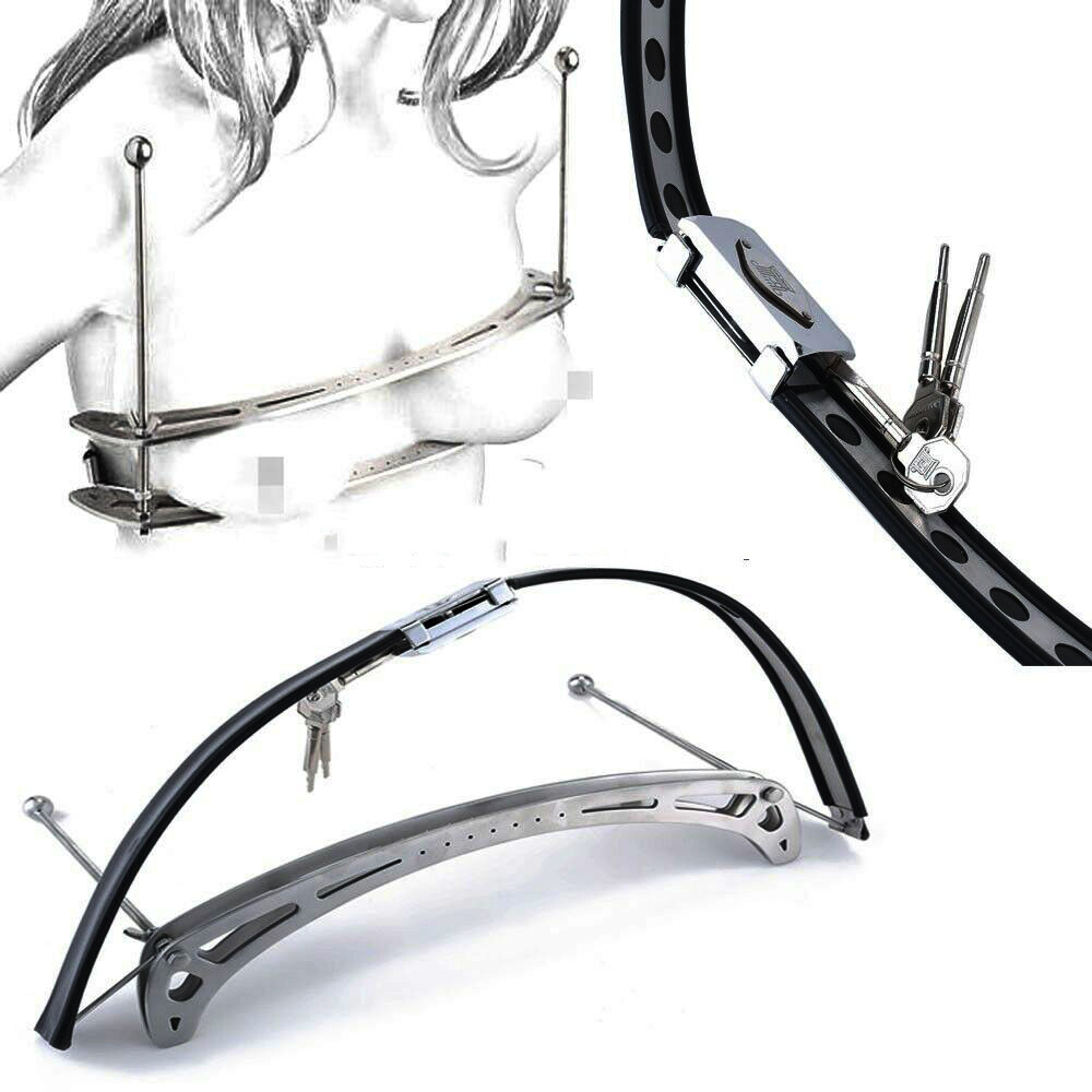 Adjustable Fixation Breast Torture Clips Restraint Lady's Bust Clamps Lockable Adjustable Fixation Breast Torture Clips Restraint Lady's Bust Clamps Lockable
