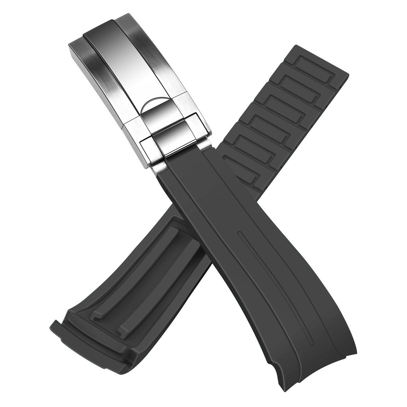20 22MM RUBBER WATCH BAND FOR ROLEX DATEJUST SUBMARINER GMT DAYTONA Yachtmast