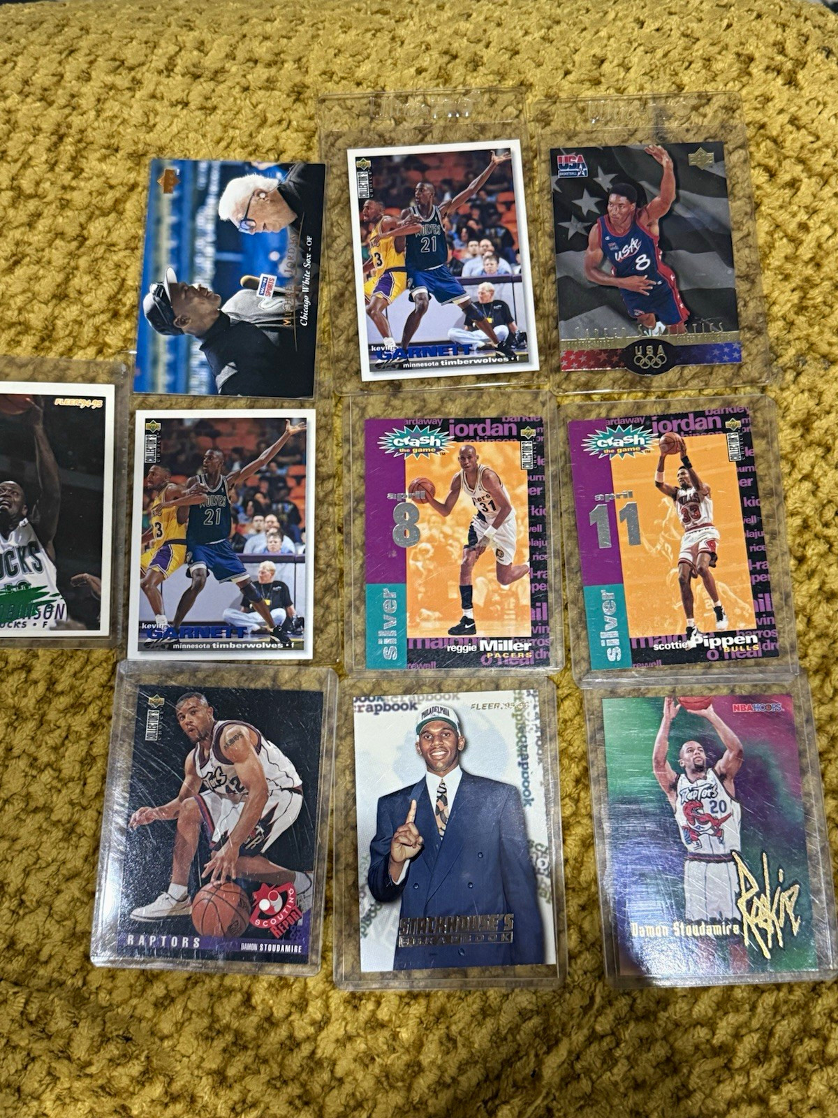 Upper Deck 1995-96 Basketball Card Lot of 9 - Garnett Pippen Miller + More