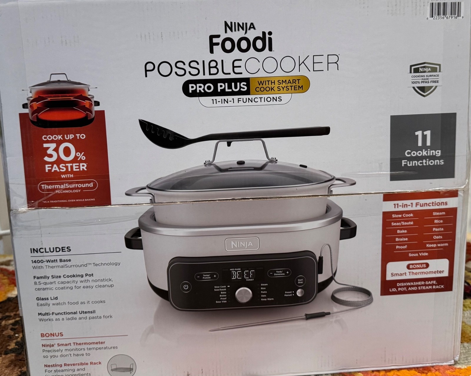 Brand New Ninja Foodi PossibleCooker PRO Plus Smart Cook System - MC2052CO Brand New Ninja Foodi PossibleCooker PRO Plus Smart Cook System - MC2052CO