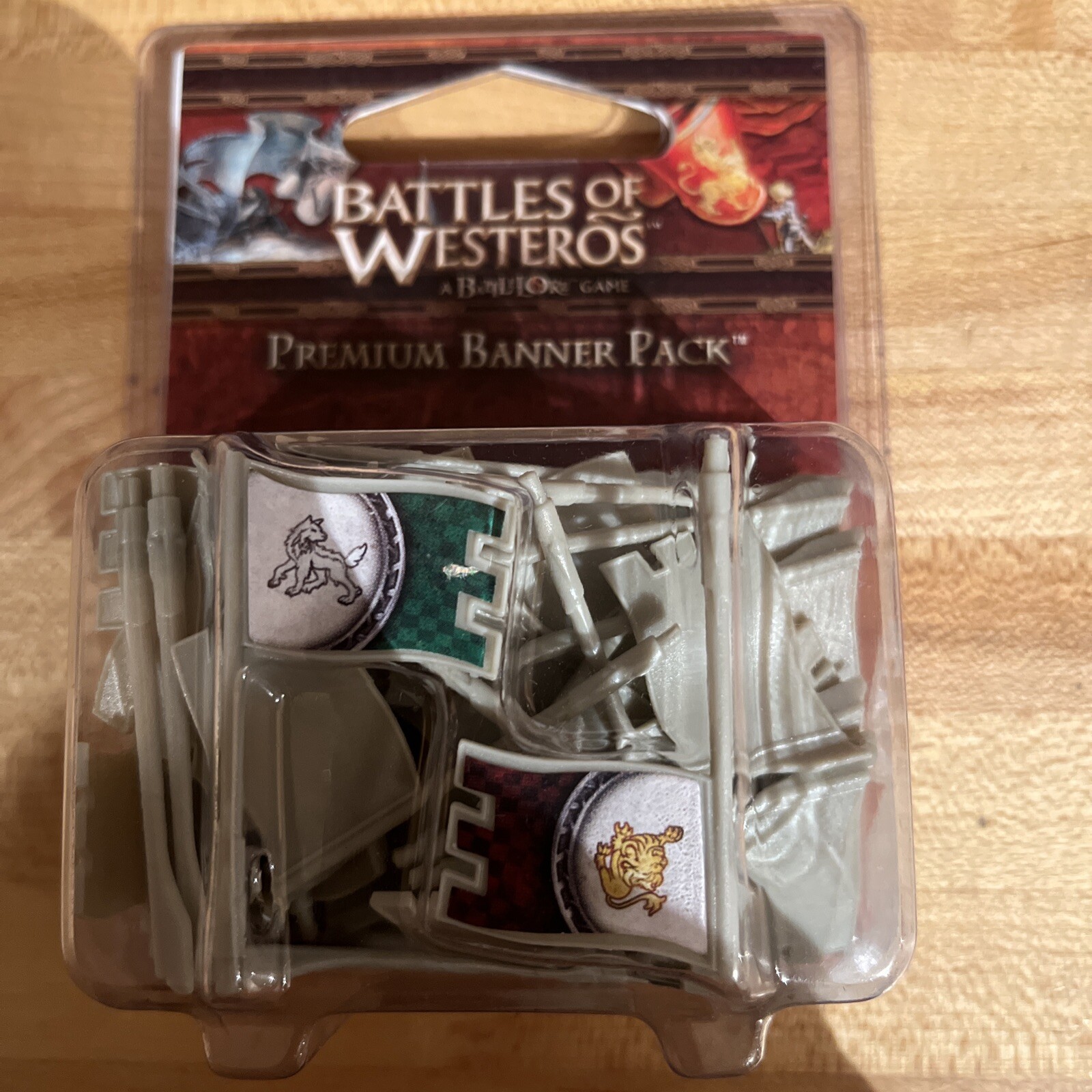 FFG Battlelore Rare Battles of Westeros Premium Banner Pack Factory Sealed 2010 FFG Battlelore Rare Battles of Westeros Premium Banner Pack Factory Sealed 2010