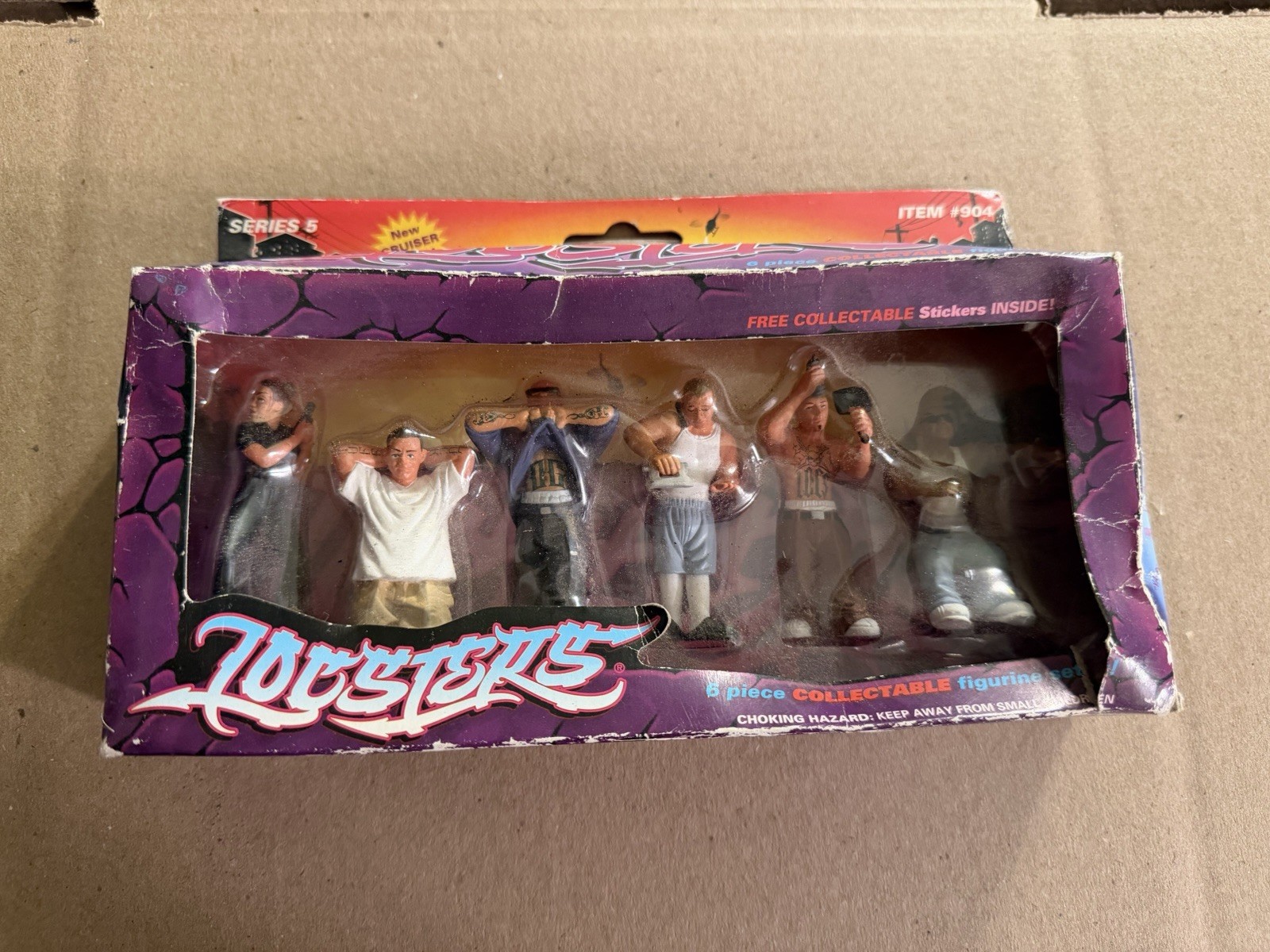 VINTAGE RARE LIL LOCSTERS FIGURES SERIES #5 COMPLETE SET