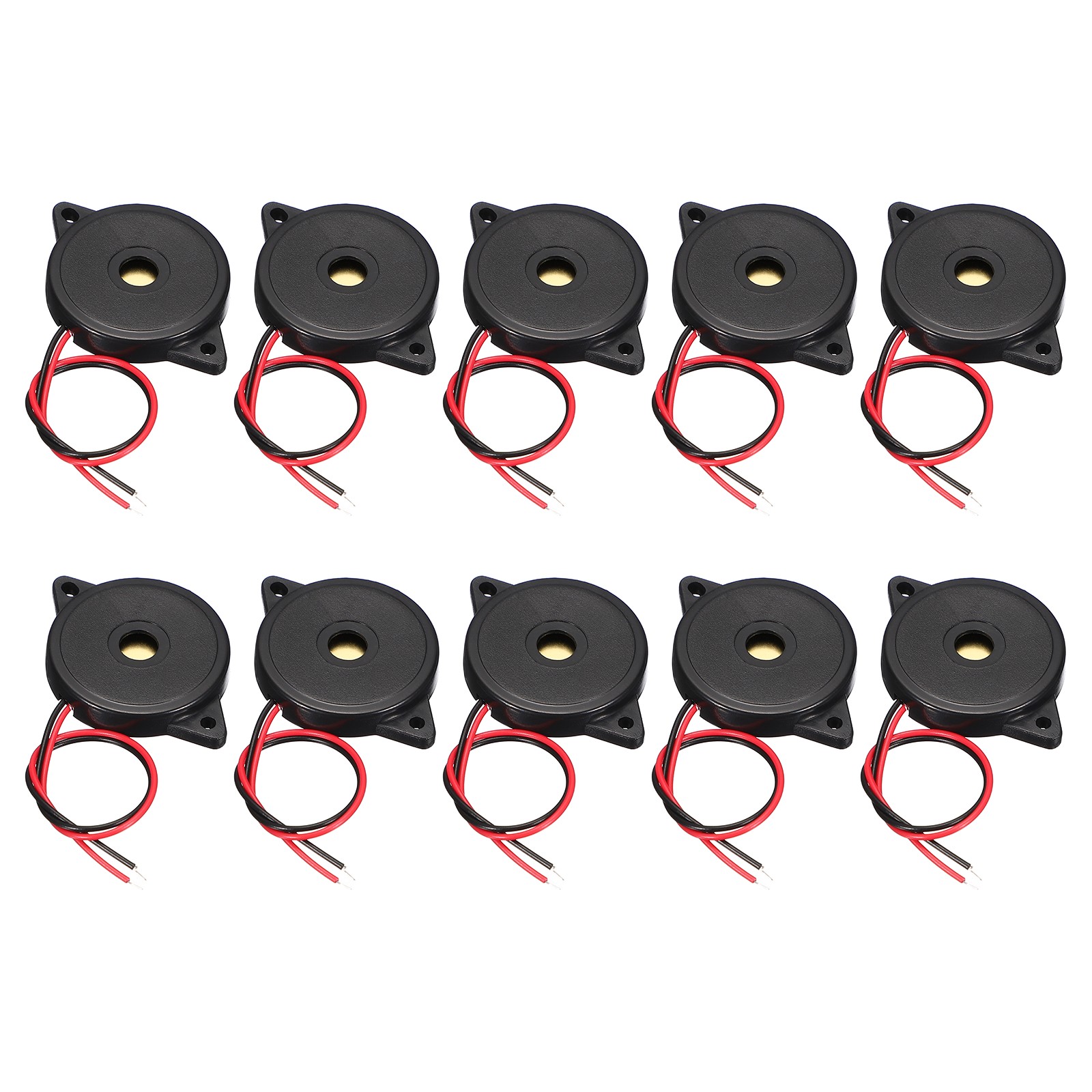 10Pcs Passive Buzzer DC 3-30V 100mm Wired Piezo Electronic Buzzer Alarm