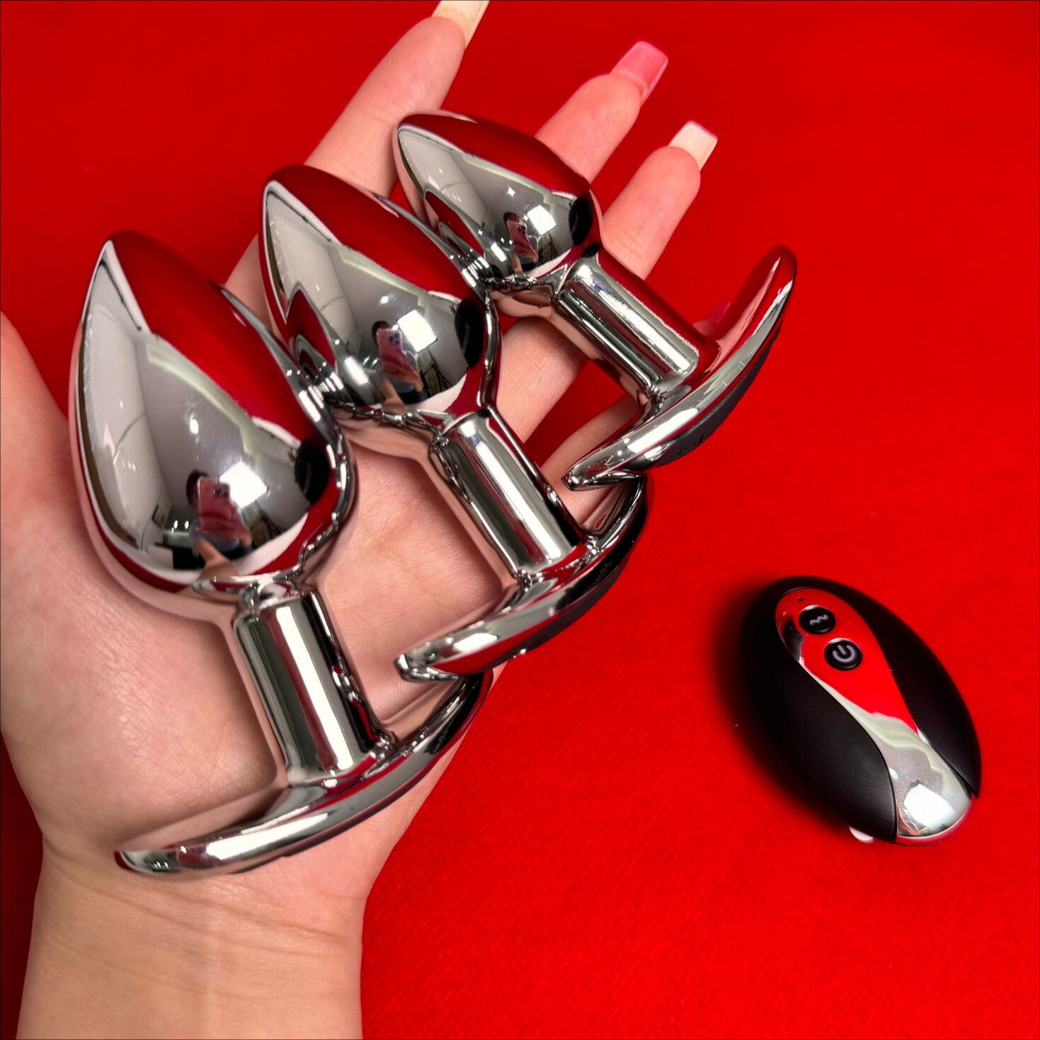 Metal Butt Plug Vibrator Prostate Massager Anal Bead Dildo Sex Toy for Men Women