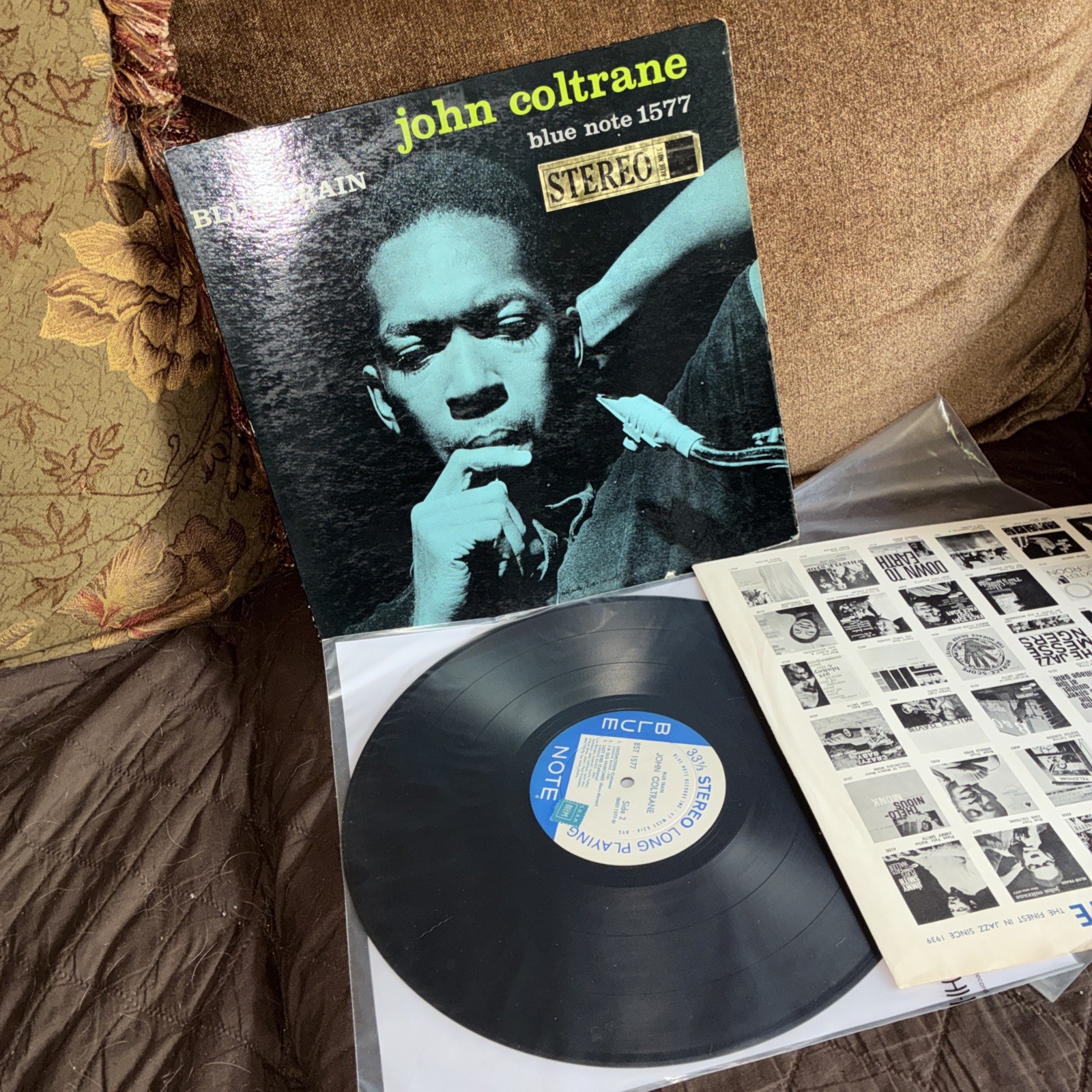 John Coltrane Blue Train Authentic True Stereo First Press RVG EAR VG VINYL John Coltrane Blue Train Authentic True Stereo First Press RVG EAR VG VINYL