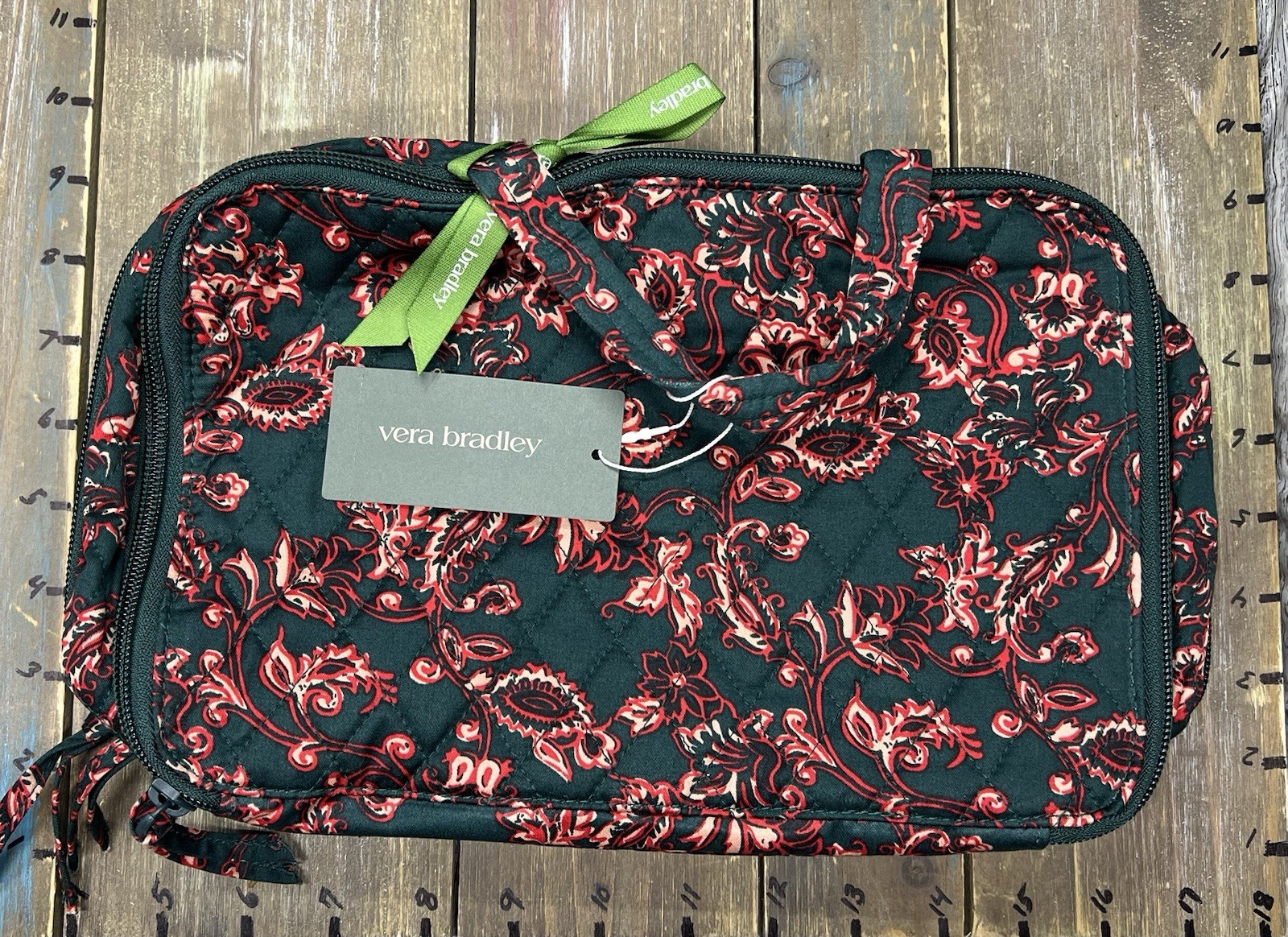NEW Vera Bradley Ultimate Cotton Travel Case Victorian Vines MSRP $75 SEE PICS