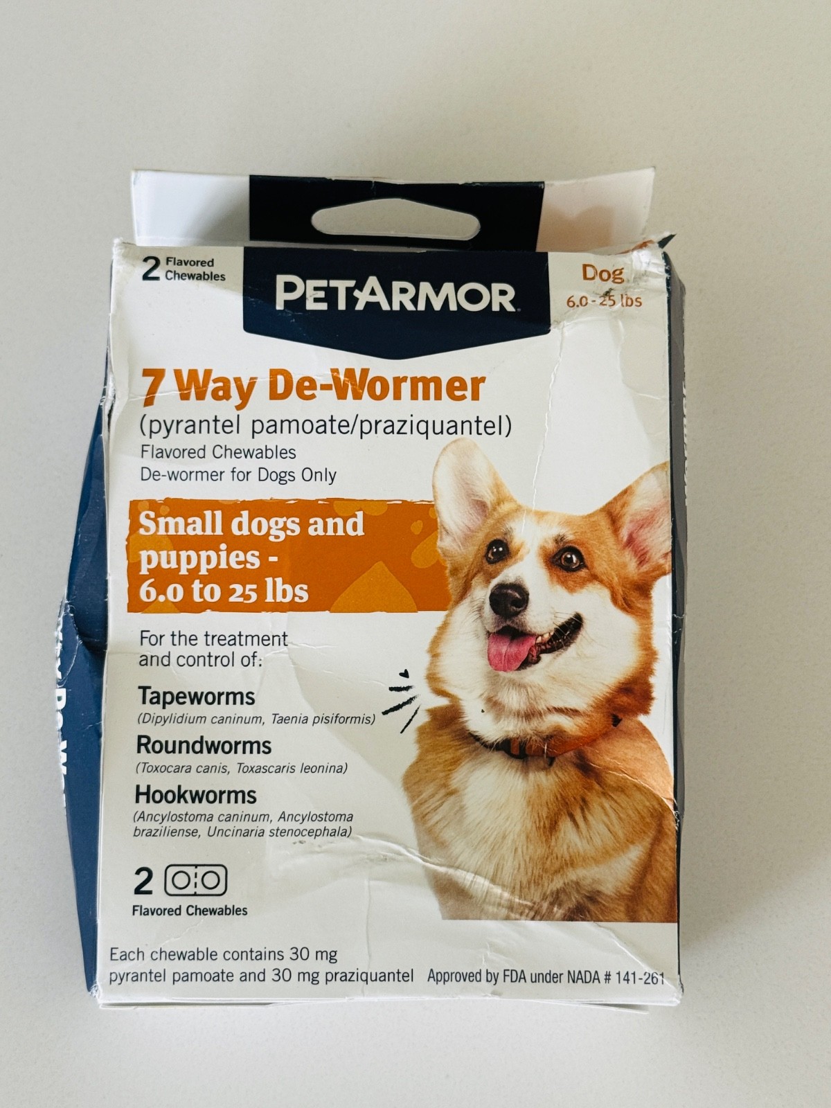 PetArmor 7 Way De-Wormer Insect Treatment for Small Dogs and Puppies Exp 04/2027 PetArmor 7 Way De-Wormer Insect Treatment for Small Dogs and Puppies Exp 04/2027