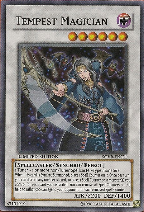 Tempest Magician - SOVR-ENSE1 - Super Rare - Limited Edition Lightly Played, Eng