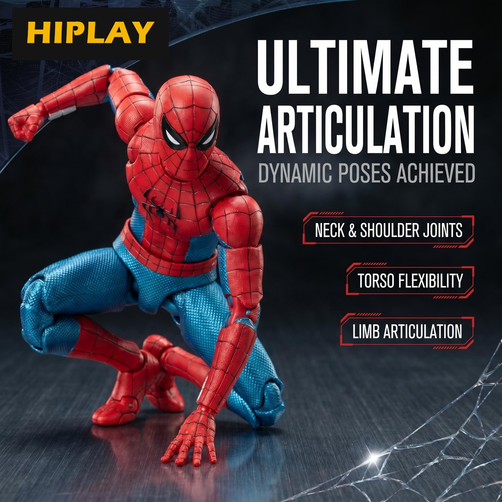 HIPLAY ZD Toys Marvel Comics Spider-Man 1970-01 Brand New Day 1:10 Action Figure