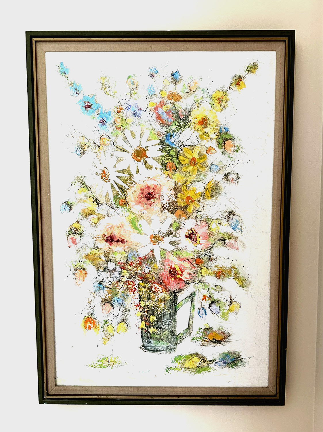 Large MID CENTURY MODERN IMPASTO Painting \ Large MID CENTURY MODERN IMPASTO Painting \
