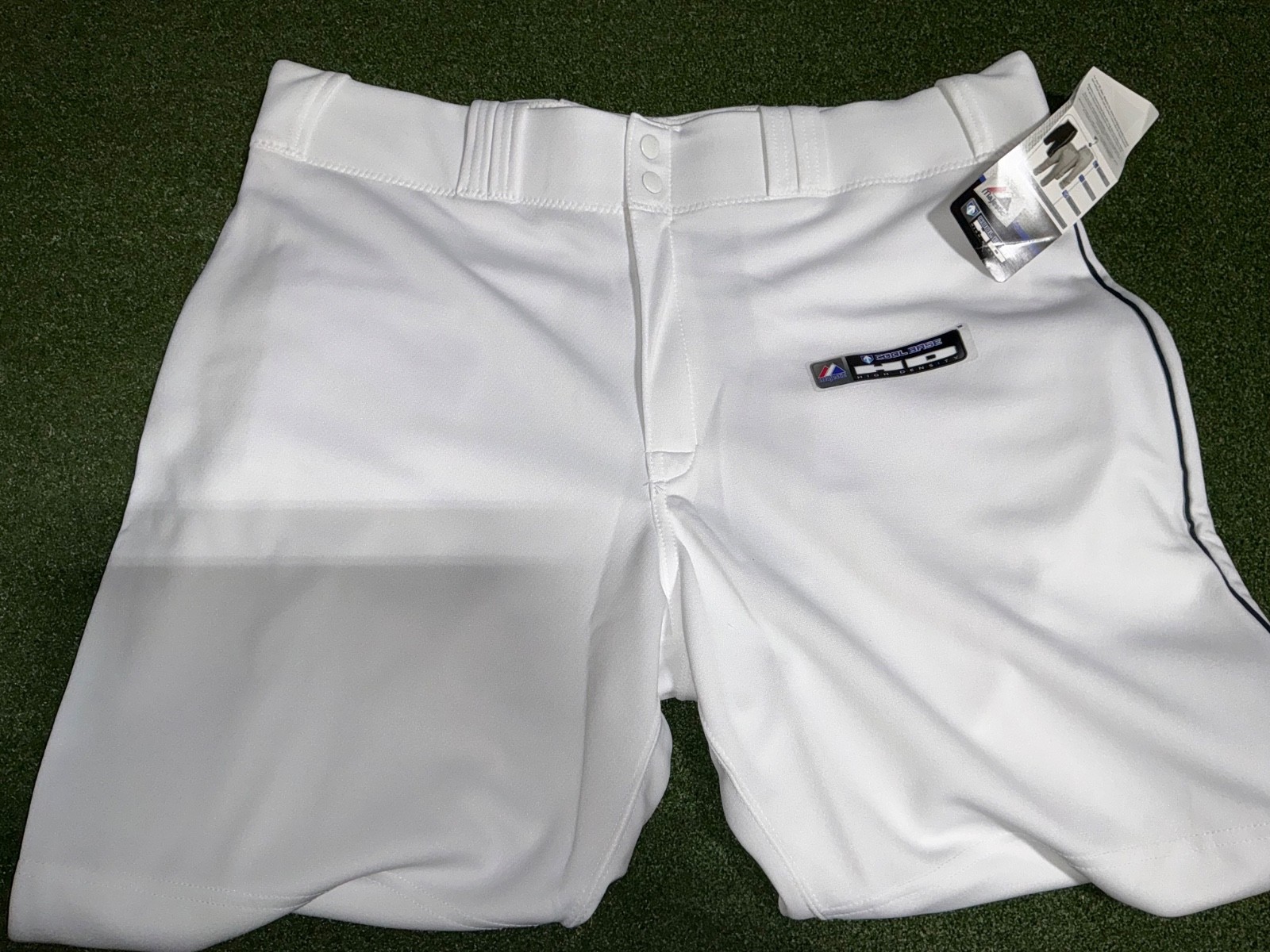 Majestic Cool Base High Density Pants - White / Royal Pipe, Youth / Adult Sizes Majestic Cool Base High Density Pants - White / Royal Pipe, Youth / Adult Sizes