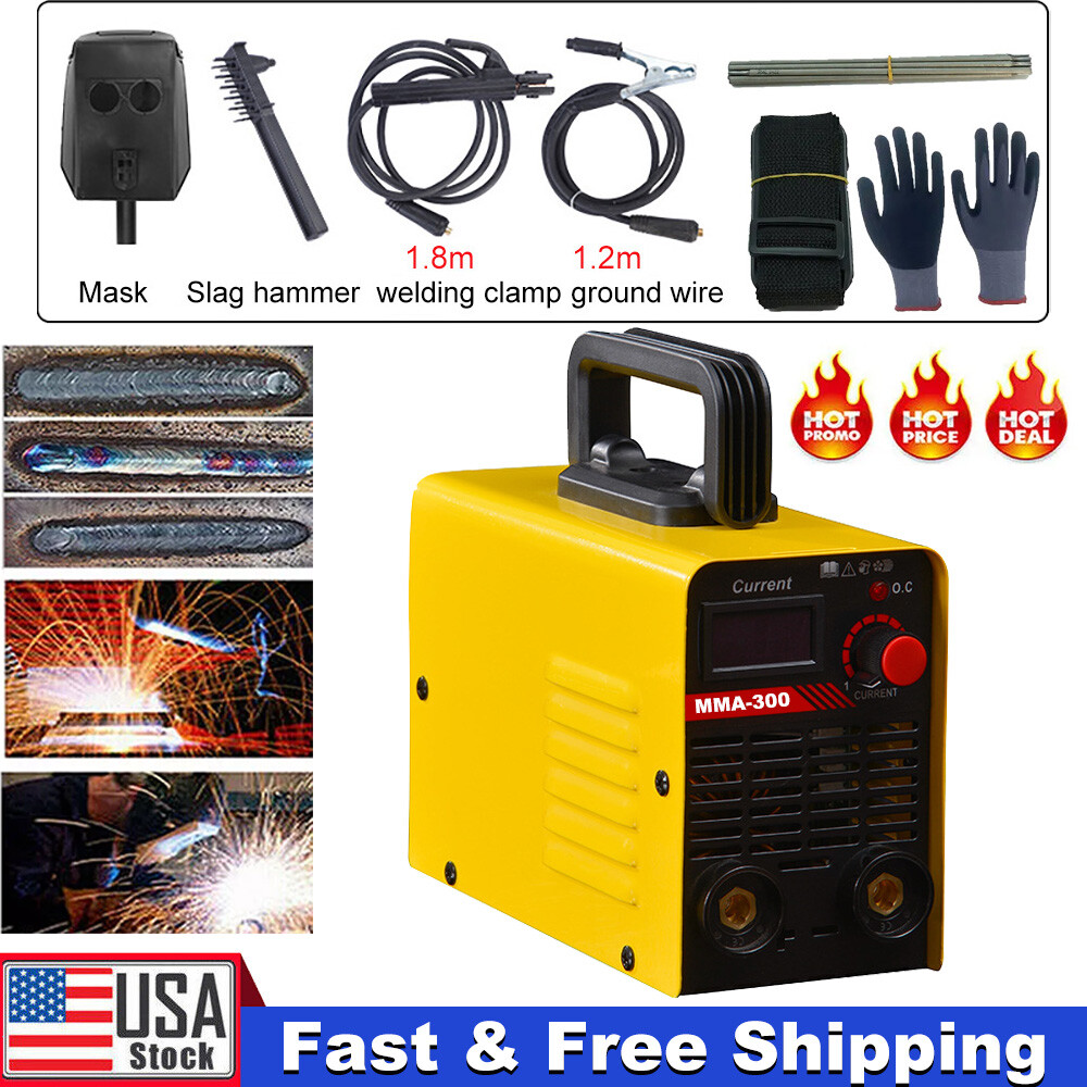 110V 300AMP Mini IGBT ARC Welding Machine Inverter DC MMA Electric Welder Stick
