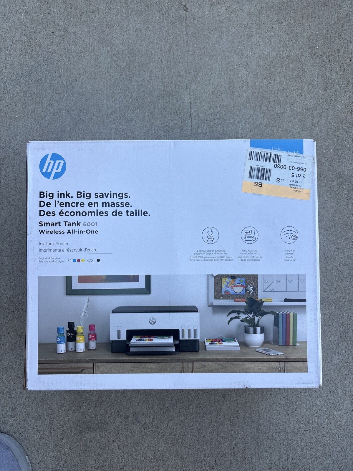 HP Smart Tank 6001 Color Inkjet All-In-One Printer HP Smart Tank 6001 Color Inkjet All-In-One Printer