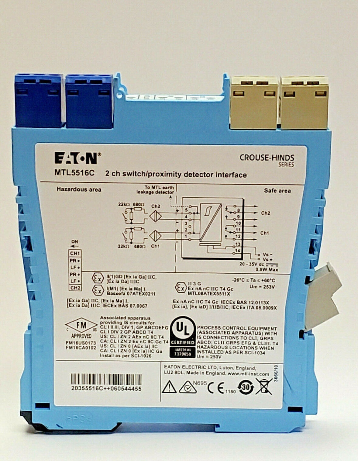 1PC New MTL mtl-5516c Safety barrier 5516C Expedited delivery # #F