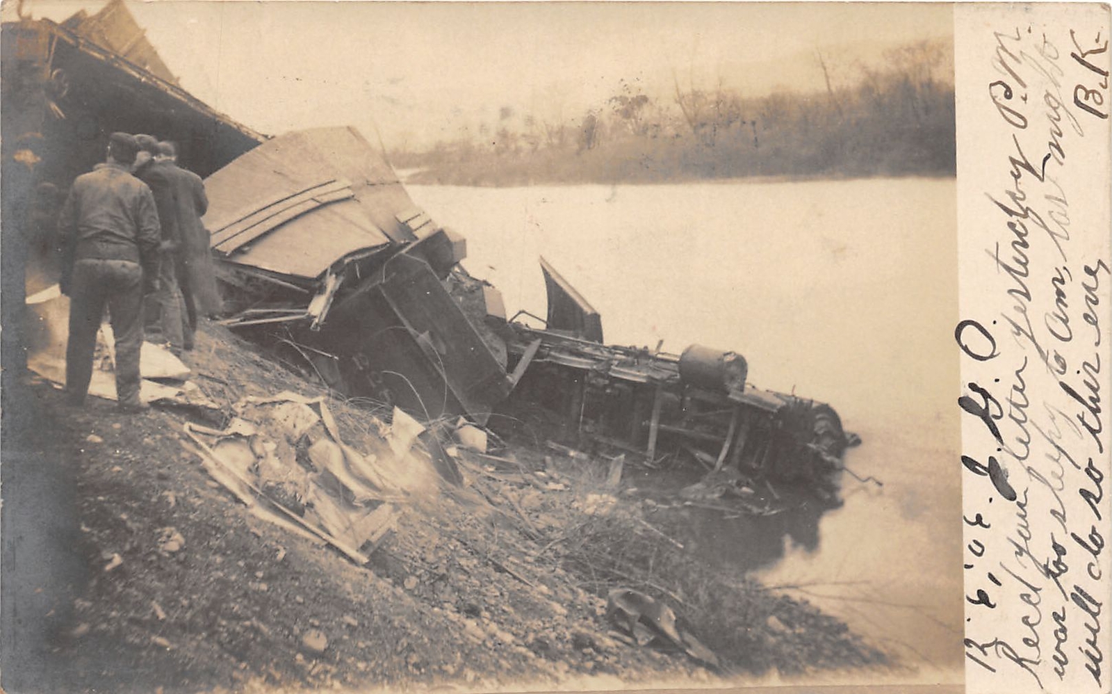 J29/ Corning New York RPPC Postcard c1910 Railroad Wreck Disaster 226 J29/ Corning New York RPPC Postcard c1910 Railroad Wreck Disaster 226