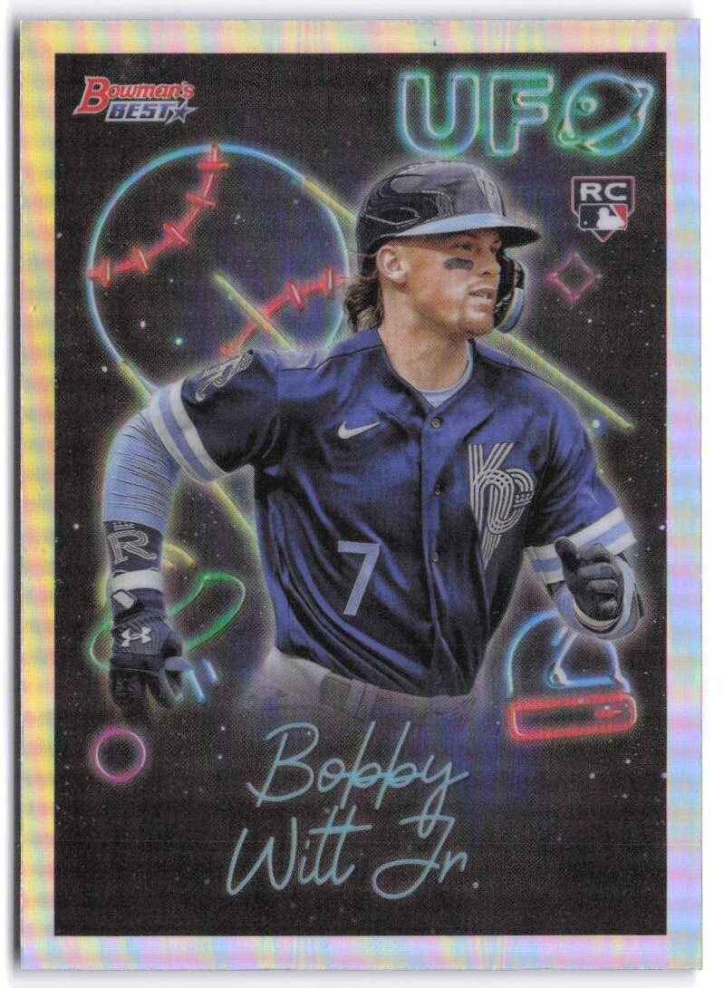 2022 Bowman's Best Bobby Witt Jr. UFO Lava Refractor SN Kansas City Royals