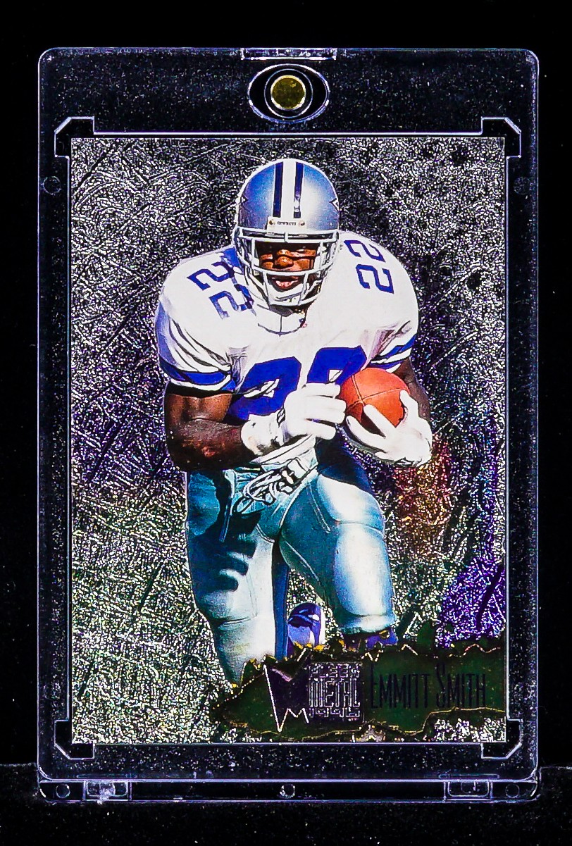 Emmitt Smith RARE SILVER METAL FOIL PRIZM CARD Dallas Cowboys HOF