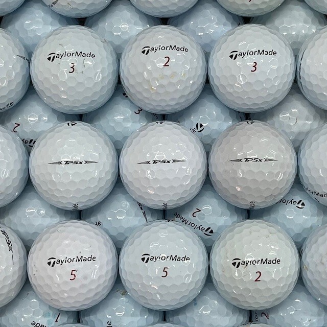 100 TaylorMade TP5x Used Golf Balls 3A Good Condition 